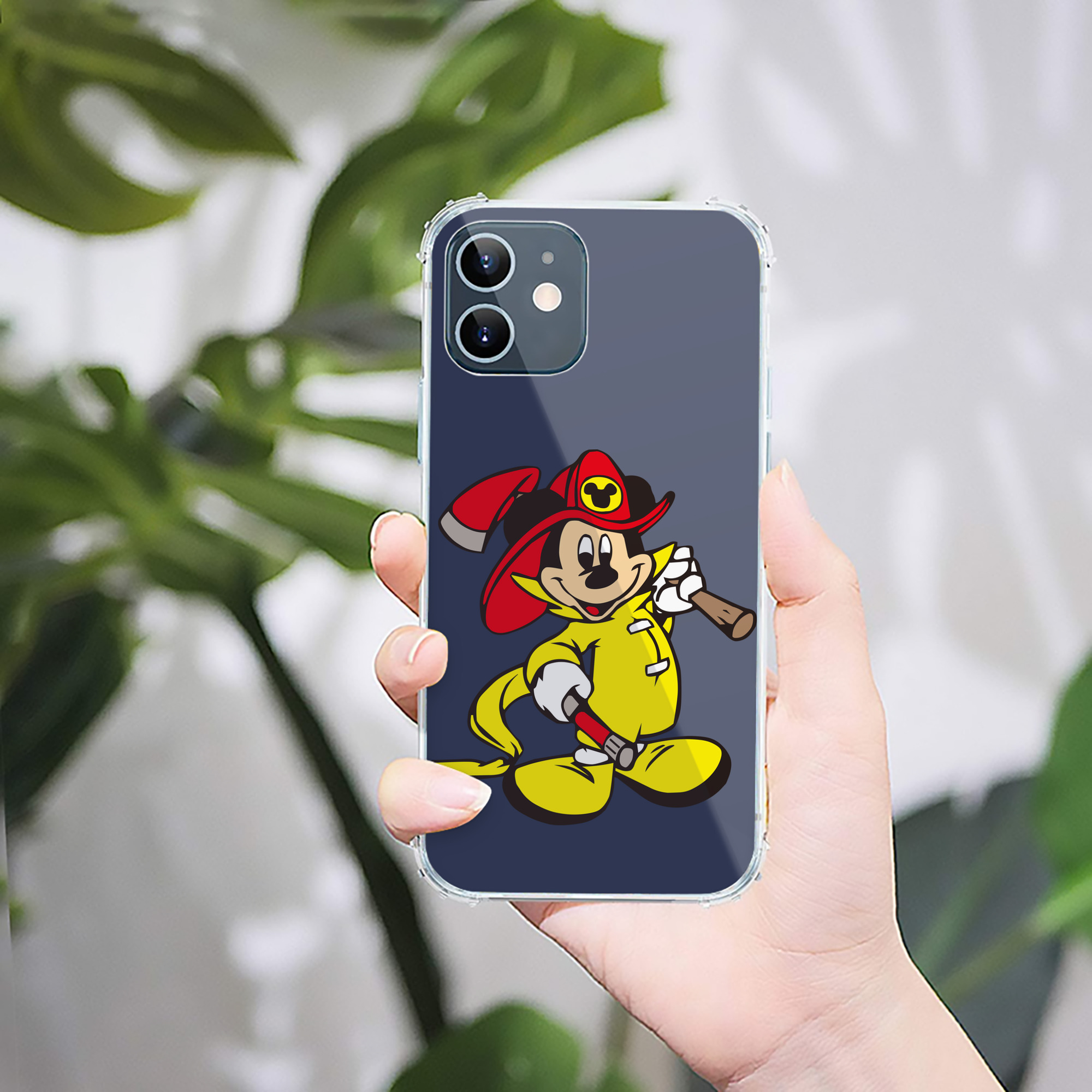 ミッキーマウス Mickey Mouse 【iPhone 12シリーズ対応】透明スマホケース（クリアソフトケース）